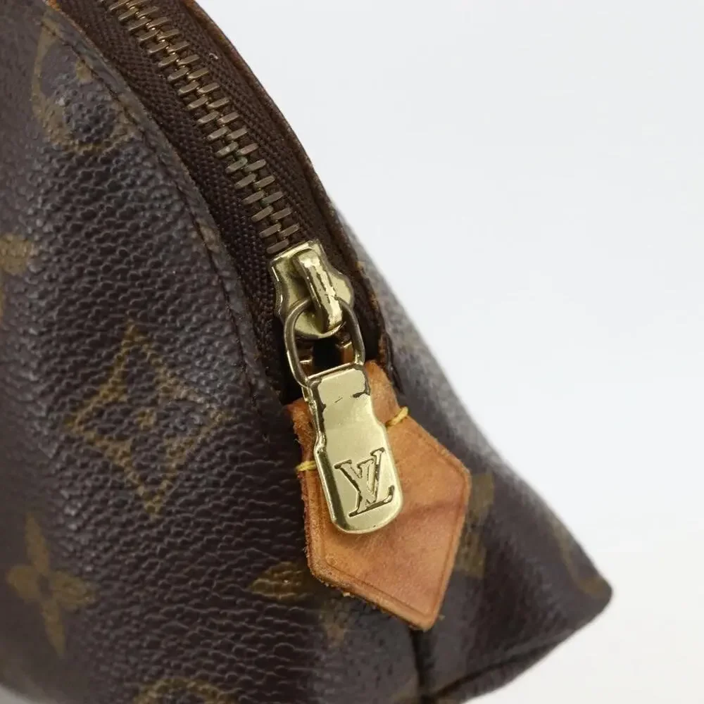 Louis Vuitton Monogram Pochette Cosmetic PM Pouch Brown